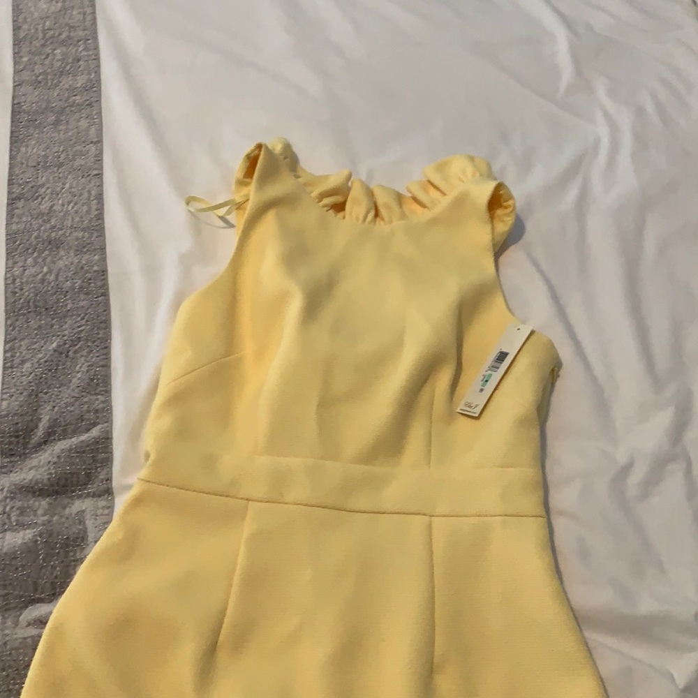 Eliza J light yellow dress